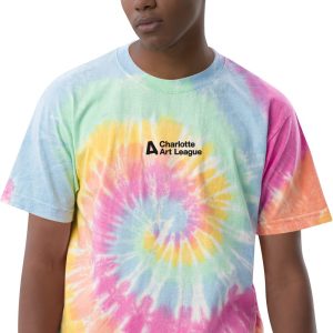 Embroidered Oversized Tie-Dye Shirt